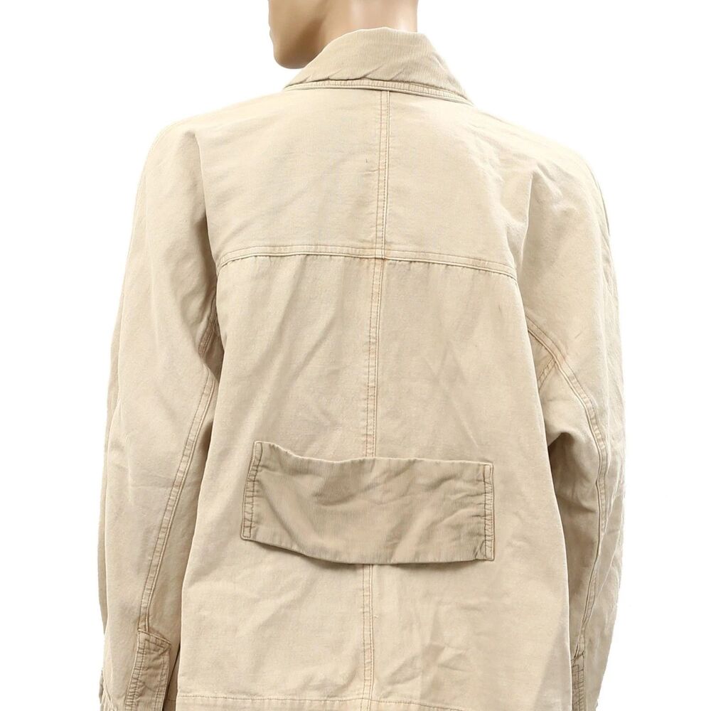 Free People We The Free Denim Jacket Top Long Sleeve Buttondown Cotton XL 288306 - Picture 4 of 5